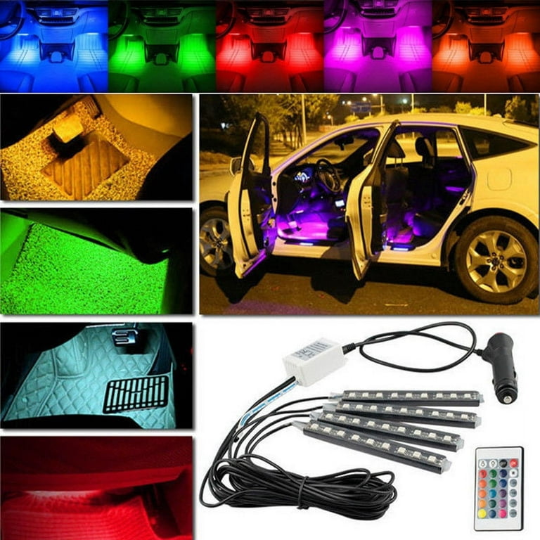 20 Luces LED Para Autos Carro Coche Interior De Colores Decorativas  Accesorios P – Contino