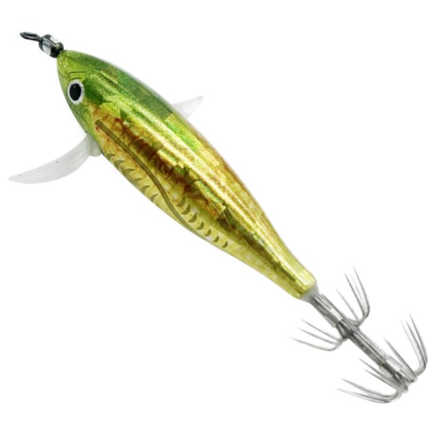 Anzuelo para camarones Jigging de calamar, herramienta de pesca nocturna con cebo Artificial brillante de 5,5g (estilo A)