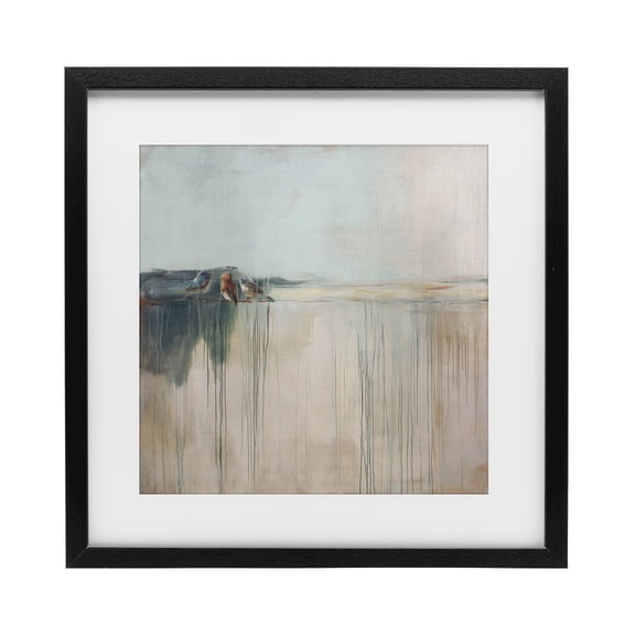 Stupell Industries Drips And Feathers Abstract Black Framed Print Under Glass, design by Svetlana Aleynikova
