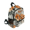 thumbnail image 2 of FORMRS School Backpack with Front Zippered Pocket 12" Student Travel Daypack, Plaid Floral, 2 of 6