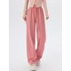 thumbnail image 1 of Pantalones de otoño para mujer, moda 2023, pantalones deportivos de pierna ancha largos rectos de cintura alta, pantalones largos informales de otoño para mujer, 1 of 4