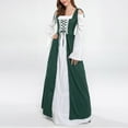thumbnail image 2 of Jsaierl Women's Renaissance Costume Vintage Medieval Elegant Goth Plus Size Dresses Cosplay Irish Steampunk Ball Gown Chemise Dress, 2 of 9