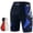 Blue, variant on Padded Bike Shorts for Men 4d Padding Cycling Biking Clothing Shorts Breathable Absorbent Pants Orange L