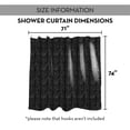 thumbnail image 7 of Creative Products Black Soft Chevron  71x74 Shower Curtain, 7 of 7