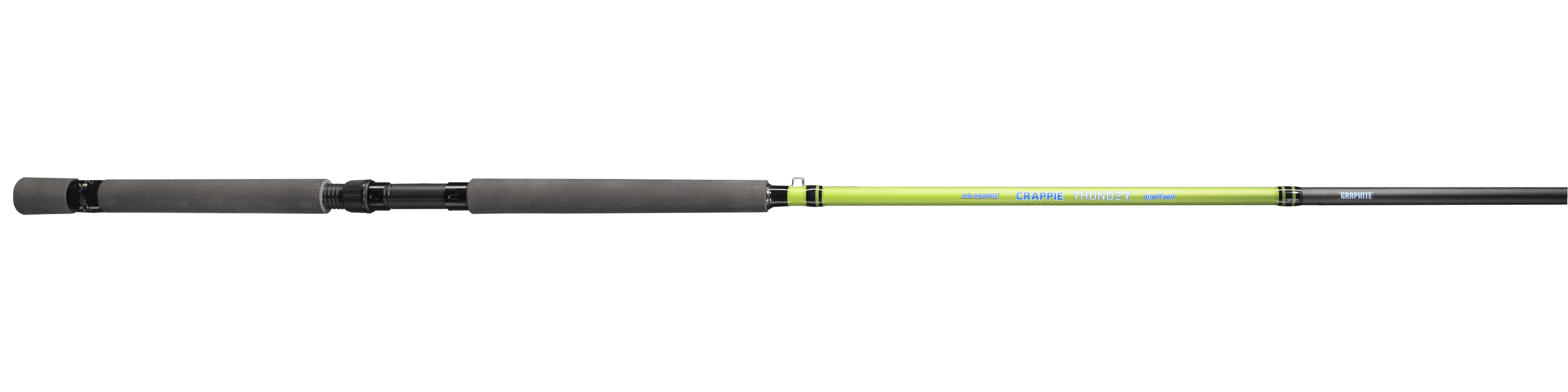 Lew's Crappie Thunder Jigging Rod, 9-Foot 2-Piece Rod, Light Power Fast Action, Green