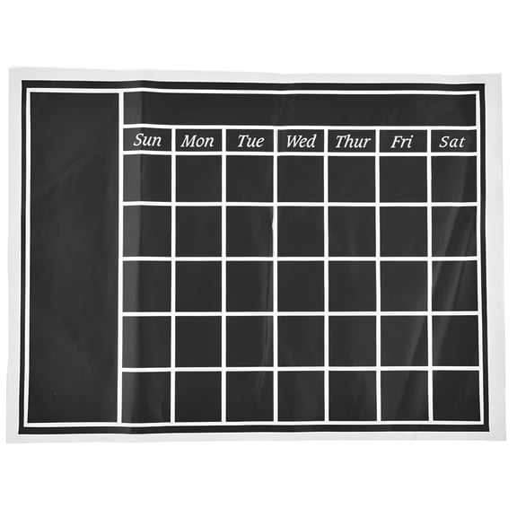 CCOCC Blackboard Wall Sticker 45x60cm Removable Self Adhesive Waterproof PVC Chalkboard Calendar with Matte Texture for Home