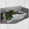 thumbnail image 6 of South America Soft Flannel Fleece Throw Blanket, Botanical Design Continent Map Jungle Trees Flora, Cozy Plush for Indoor and Outdoor Use, 70" x 90", Emerald Green, by Ambesonne, 6 of 6