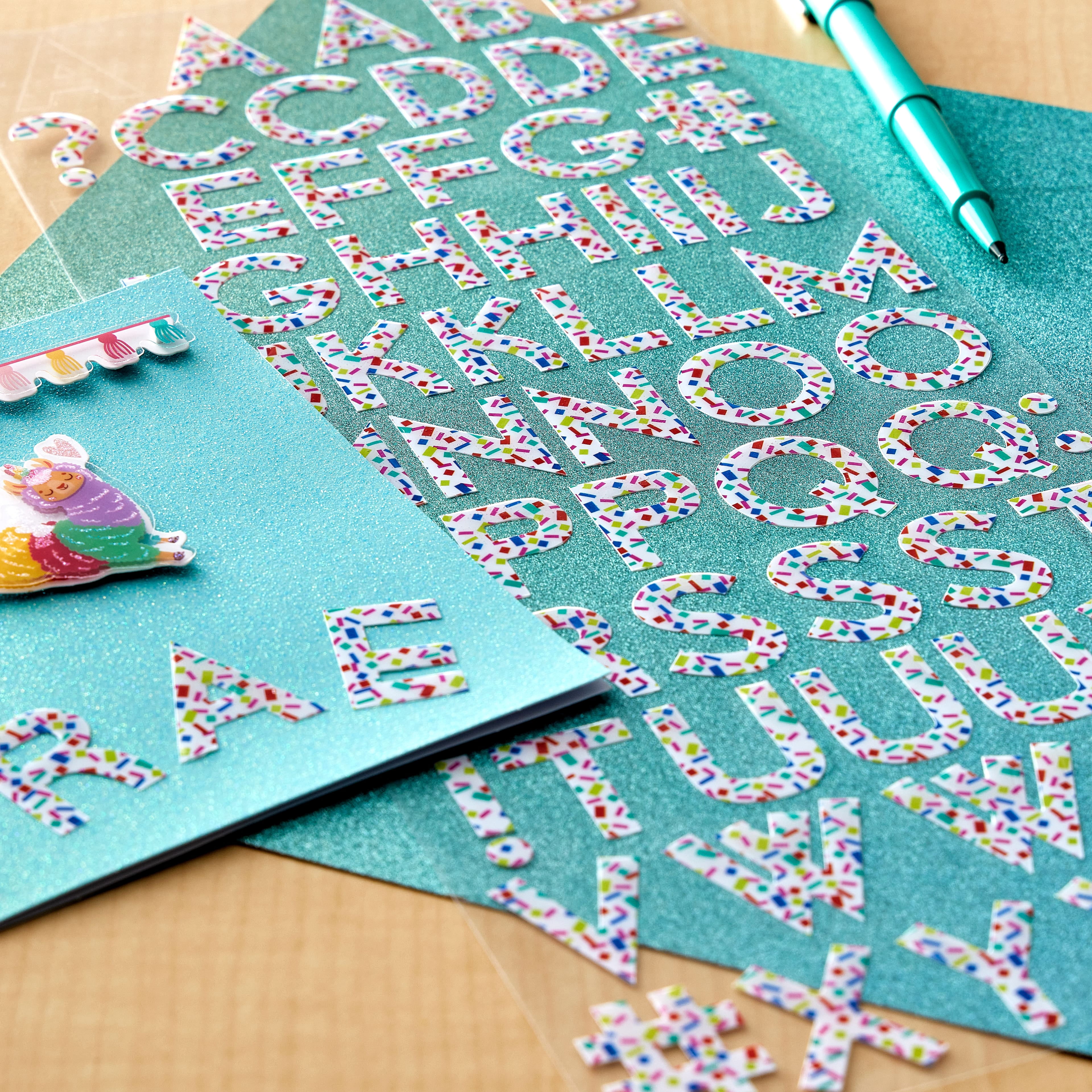 Recollections Shaker Confetti Alphabet Stickers, 12 Packs: 68 ct. (816 total)