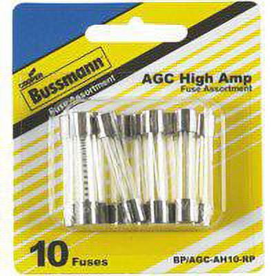 (pack of 10) FUSE ASST HI AMP AGC 10PC