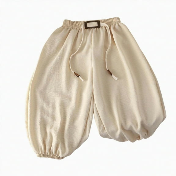 Hessimy Boy'S Baggy Jeans Pants Kids Elastic Waist Denim Trousers Teen Pull On Cute Star Pants Casual Loose Streetwear With Pocket 10 Years (Beige,1-2 Years)