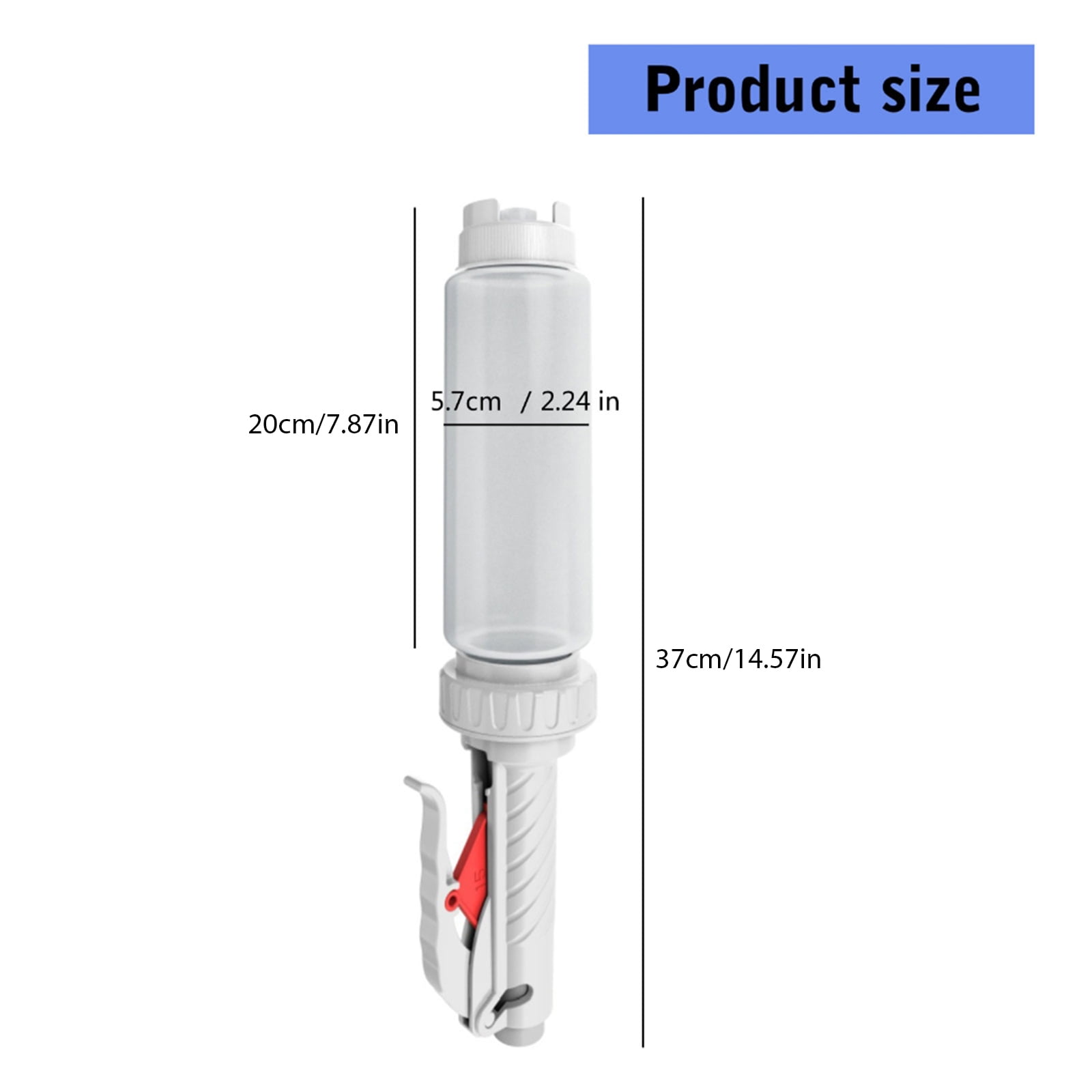 BIBABLYKE 480ml Plastic Hanging Sauce Squeeze Bottle Refillable Sauce Dispenser Hamburger Syrup Coffee Bottle Dispenser Enduring