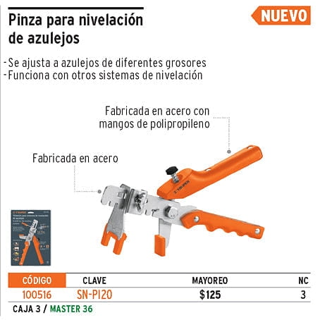 Pinza Niveladora de Azulejos Truper