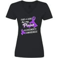 thumbnail image 3 of Inktastic Alzheimer's Awareness Find a Cure for my Papa Women's V-Neck T-Shirt, 3 of 5