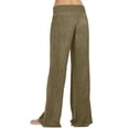 thumbnail image 3 of Womens Linen Pants High Waisted Palazzo Trousers Wide Leg Casual Cozy Lounge Pants Travel Trouser with Pockets Ladies Comfy Plus Size 2026 Trendy Outfits Lightweight Cute Fashion Dressy Clothes, 3 of 6