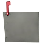 Architectural Mailboxes Oasis Classic Black Post Mount Mailbox, Galvanized Steel, Locking