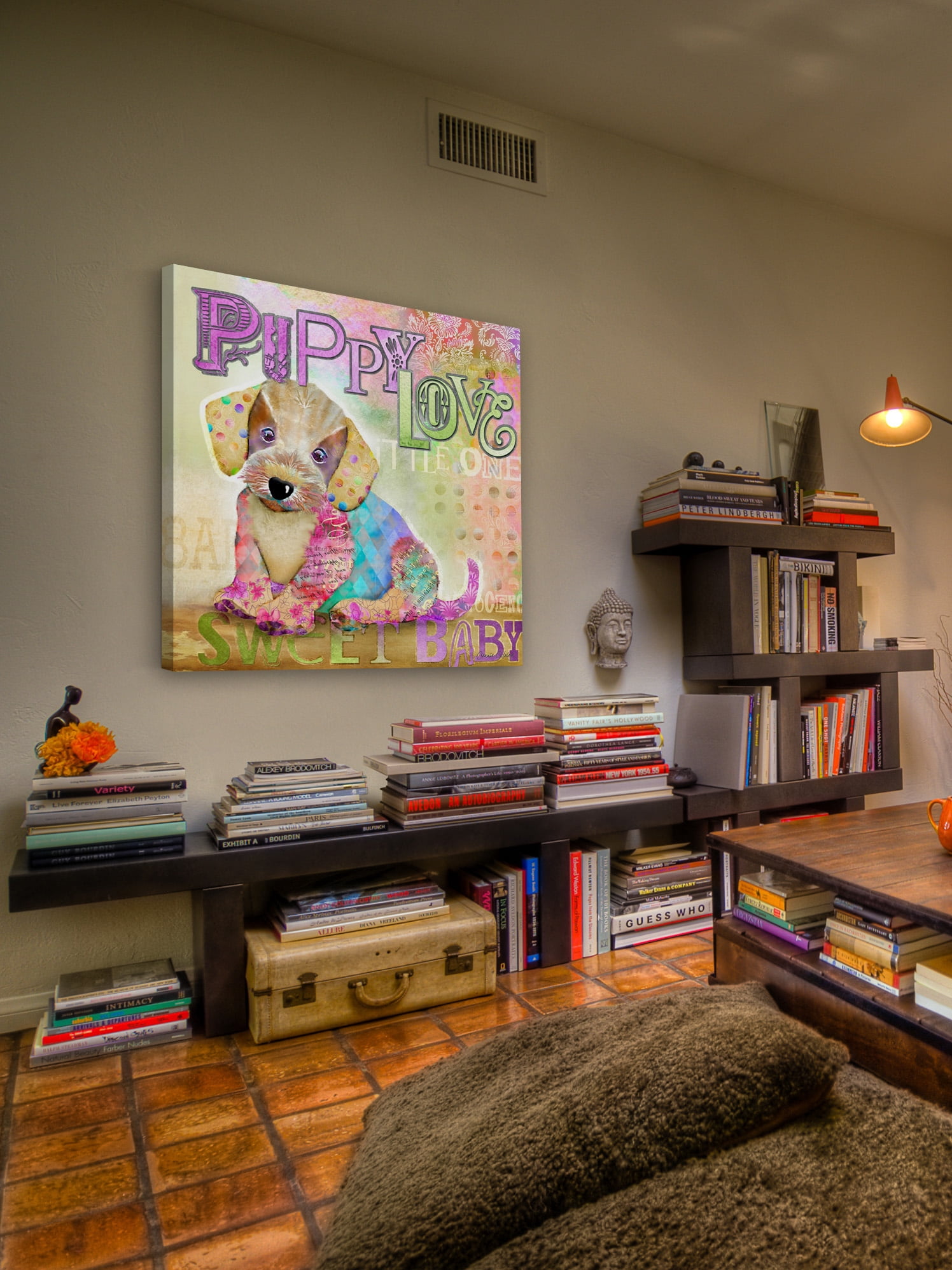 "Puppy Love" Painting Print on Wrapped Canvas
