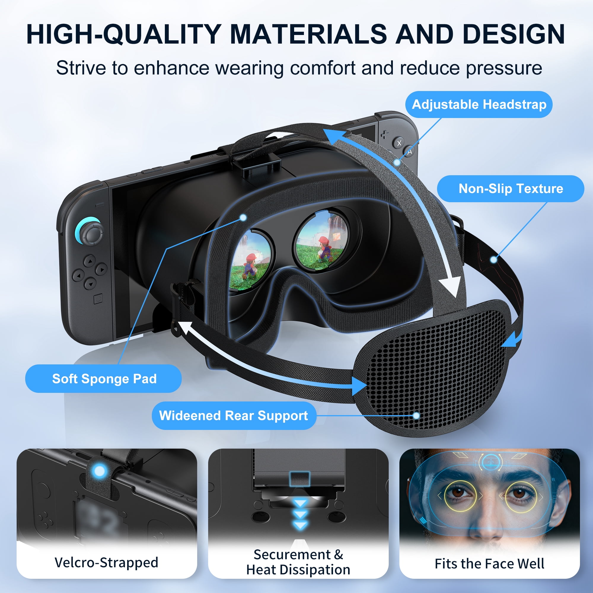 VR Headset for Nintendo Switch 2 Model Virtual Reality VR Glasses
