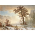 thumbnail image 3 of Albert Bierstadt 14x11 Black Modern Framed Museum Art Print Titled - Valley of the Yosemite-First Snowfall of the Year (About 1863), 3 of 5
