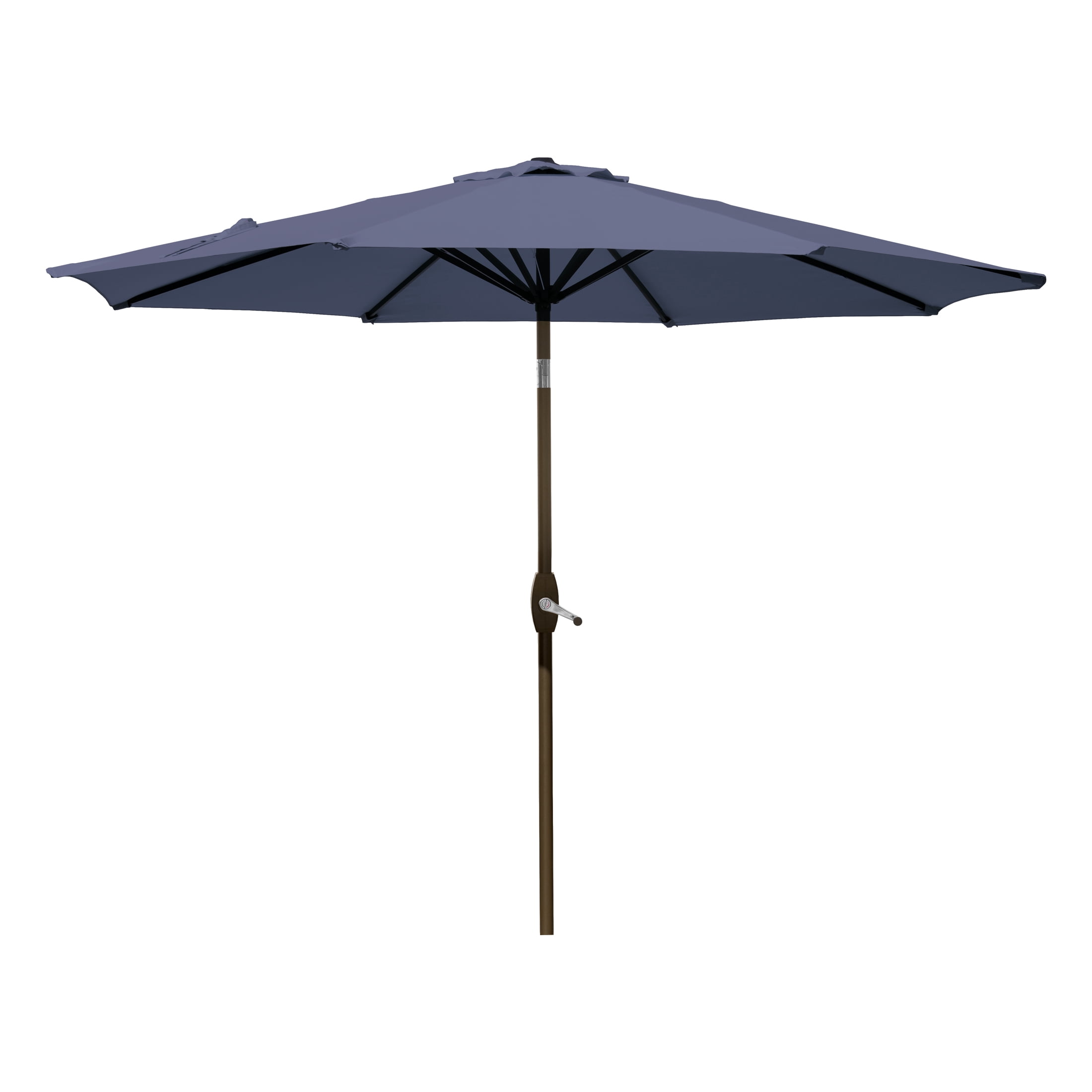 Polytrends Amada 9 ft. Patio Umbrella with Fillable Base Navy Blue