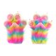 thumbnail image 4 of Guantes de peluche con forma de patas de animales para disfraces y celebraciones. Multicolor B, 4 of 9