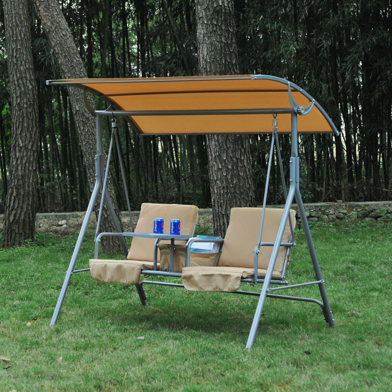 New Mtn G Mtn G Outdoor Swing Chair Canopy Patio Garden Hanging 2