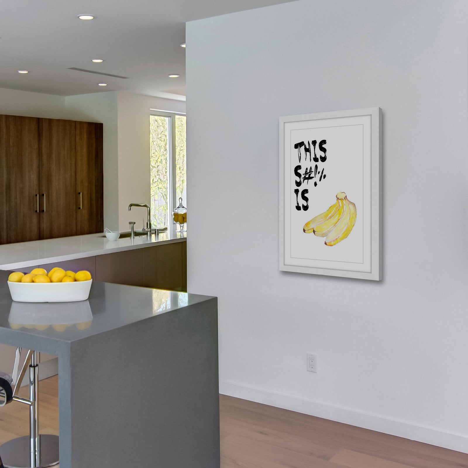Marmont Hill "Bananas" by Diana Alcala Framed Painting Print
