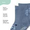 thumbnail image 2 of The Peanutshell Organic Baby Socks, Cotton Crew Socks for Boys 3-12 Months, Blue/Gray, 12 Pairs, 2 of 6