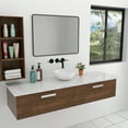 thumbnail image 3 of Lordear 13"x13"White Round Vessel Sink Porcelain Bowl Above Counter for Bathroom, 3 of 5