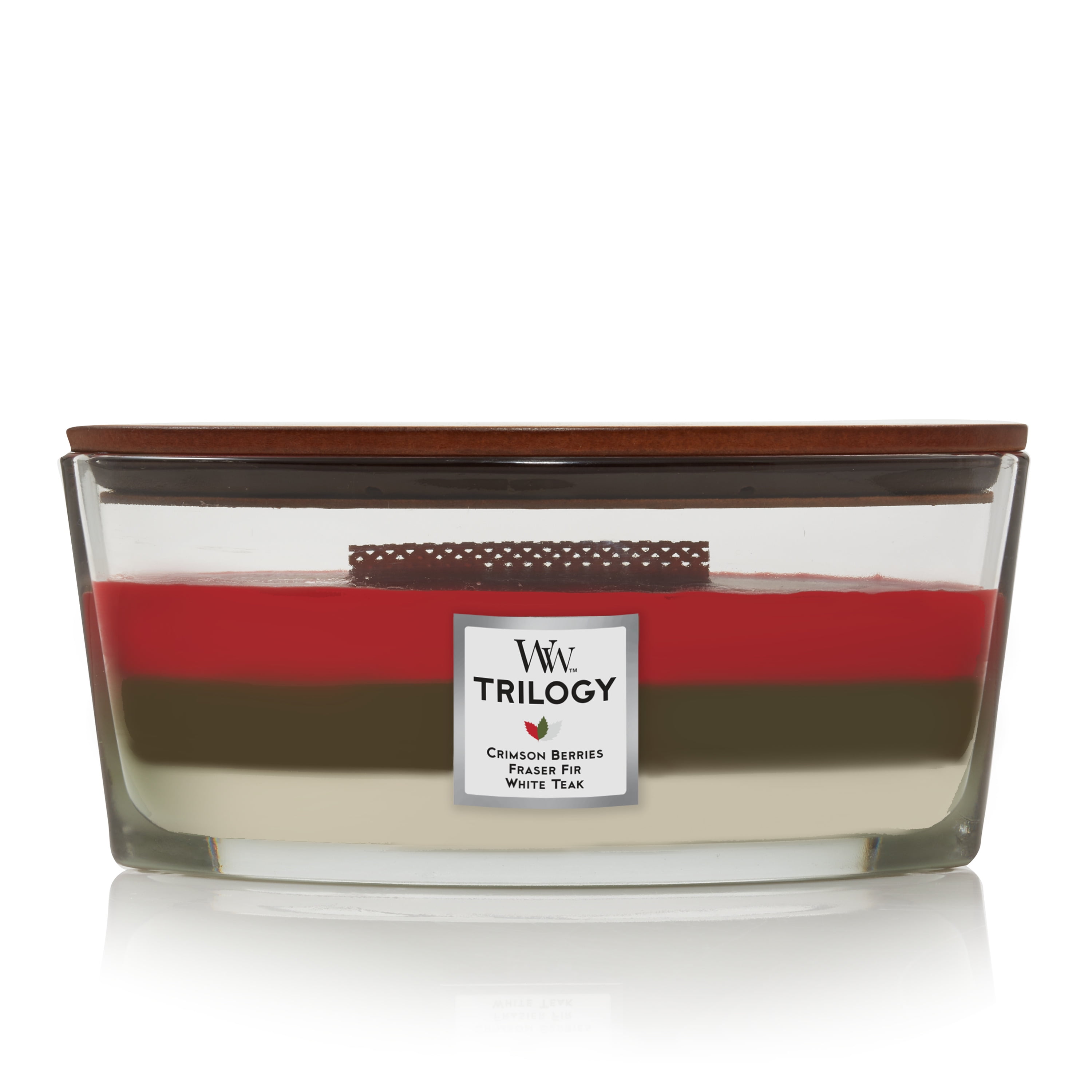 WoodWick Ellipse Trilogy Candle, Winter Garland