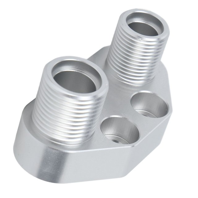 Compressor Adapter, Perfect Replacement High Strength Billet Aluminum Straight Adapter For SD7B10 7176
