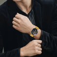 thumbnail image 5 of For Huawei Watch Buds Replacement Strap H Type Metal Watch Band - Black, 5 of 5