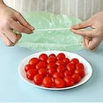 thumbnail image 2 of 100pcs Elastic Food Storage Covers Reusable Stretch Plastic Wrap Bowl Covers, 2 of 2