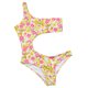 thumbnail image 4 of Conjunto de ropa de playa con estampado de bikini de una pieza con hueco floral cómodo de un solo hombro para mujer OAVQHLG3B Store lin121212, 4 of 4