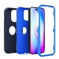 thumbnail image 3 of NIFFPD iPhone 14 Pro Max Case with Screen Protector, Heavy Duty Hard Shockproof Protective Phone Case for iPhone 14 Pro Max 6.7" Dark Blue+Blue, 3 of 3