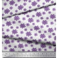 thumbnail image 2 of Soimoi Poly Georgette Fabric Aster Floral Print Fabric by the Yard 42 Inch Wide, 2 of 3