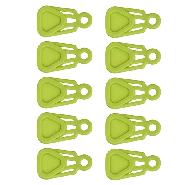 10 Pièces Bâche Clips Étanche Urgent Snap avec Pince 10 Pièces Boucle en Spirale Articles de Sport Réutilisables Accessoires de Canopée pour la Randonnée en Plein Air Vert