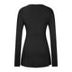 thumbnail image 5 of Primavera mujer moda cuello en V manga larga Color sólido Sexy Casual camisetas Fridja  czfsfas5433, 5 of 8