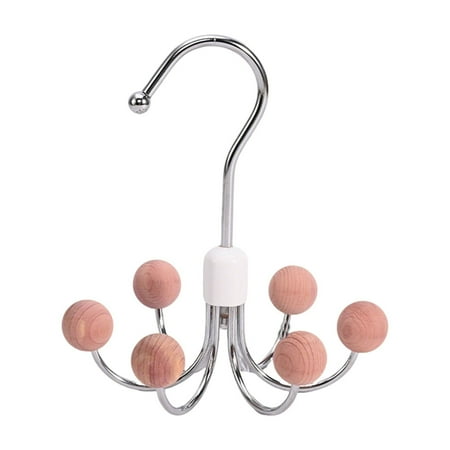 WXLCISI Multipurpose Space Saving Hangers For Closet 360°Swivel Closet Hangers Purse Organizer Hat Holder Belt Organizer Tie Rack Bra Hanger Handbag Organizer Scarf Hanger For Clos - D