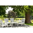 thumbnail image 4 of Luxury Commercial Living 36" White Patio Solid Rectangular Patio Resin Coffee Table, 4 of 6