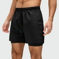thumbnail image 5 of Mgmyaa Men's Running Shorts Loose Casual Short Pants Drawstring Elastic Waist Gym Sport Shorts with Pockets, 5 of 5