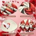 thumbnail image 4 of Red Hat Valentine Gnome Banner Heart Pattern Love Heart Display LOVE Letter Gnome Couple Welcome Backdrop for Valentine's Day Party Wedding Decoration Romantic Dinner, 4 of 9