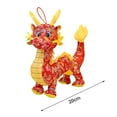 thumbnail image 2 of vnanda Non-deforming Dragon Plush Cartoon Printed Dragon Mascot Plushies Ornament Year of 2024 Zodiac Dragon Plush Standing Posture Kawaii Stuffed Pillow, 2 of 8