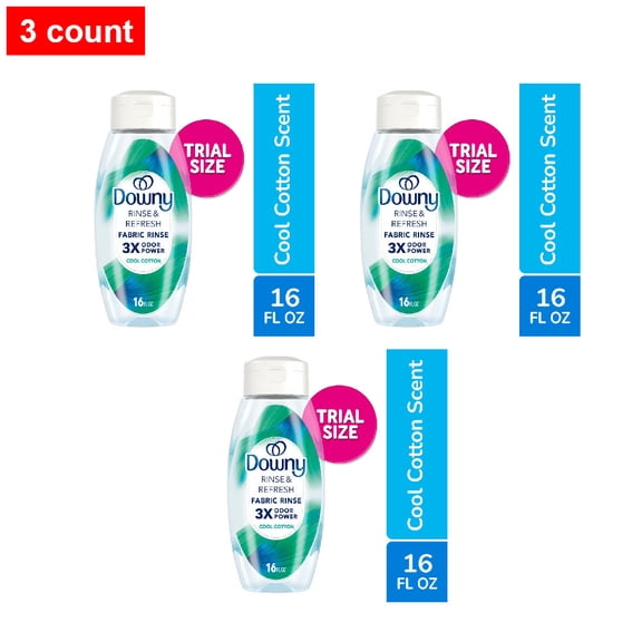 Downy Rinse & Refresh Cool Cotton Liquid Fabric Softener 16 fl oz - 3 count