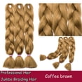 thumbnail image 2 of Ombre Jumbo Braiding Hair Extensions High Temperature Synthetic Twist Hair Multiple Colored Hair, 2 of 5