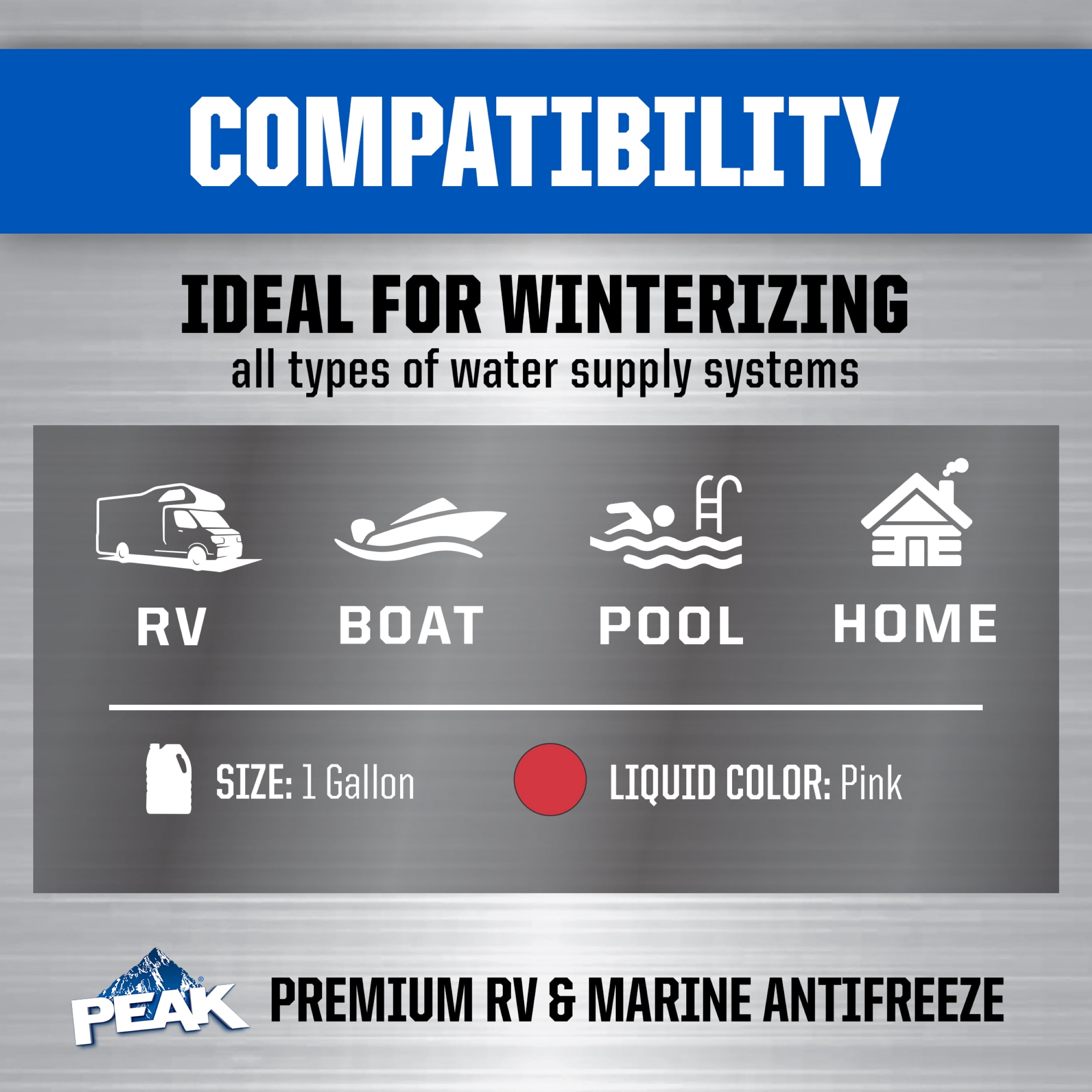 PEAK RV & Marine Antifreeze, 1 gal