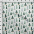 thumbnail image 4 of oneOone Cotton Poplin Dark Green Fabric Tree Quilting Supplies Print Sewing Fabric By The Yard 42 Inch Wide, 4 of 6