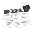 thumbnail image 1 of Clapper Acrílico Clapperboard película de Clapboard del Director de Cine del Director de Cine Escena de Acción de la Clapper Board de Pizarra Brote Seca Seca, 1 of 6