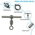 thumbnail image 4 of Unique Bargains T-Shape Fishing Swivels 48Lbs Swivels Fishing Tackle 3-Way Cross Line Swivels, 30 Pack, 4 of 8