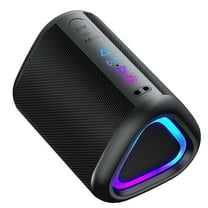 Bluetooth Speaker Portable Speaker with Lights,15W Loud Stereo Sound, All Day Playtime, TWS Pairing, BT5.3, Home/Party/Outdoor/Beach (Black)