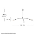 thumbnail image 4 of 48303GMT Hinkley Lighting Altman - 30W 3 LED Extra Large Low Profile Chandelier-11.5 Inch Tall and 60 Inch Wide-Gunmetal Finish, 4 of 8